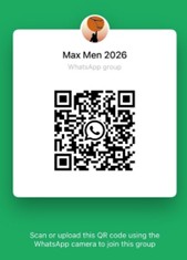 MaxMen 2026 What's App